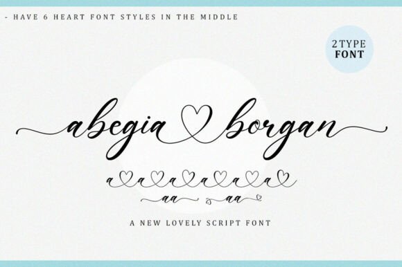 Abegia Borgan: A Script Font for Heartfelt Craft Projects