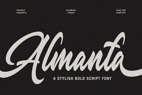 Almanta – A Bold Script Font for Digital Design