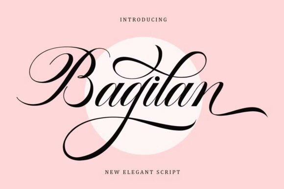 Bagilan: A Script Font for Editorial Elegance