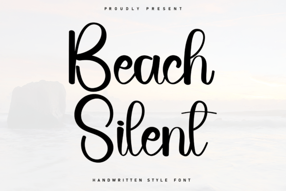 Beach Silent: A Handwritten Font for Digital Design
