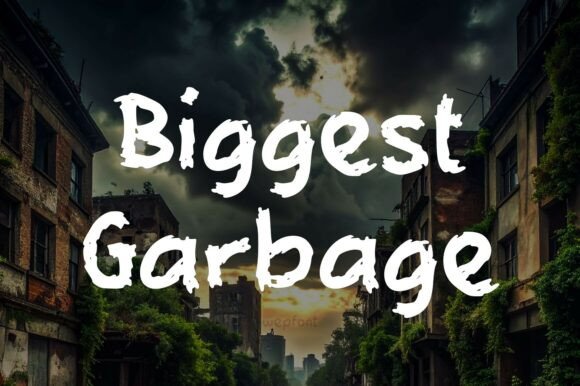 Biggest Garbage: A Font for Bold Editorial Statements