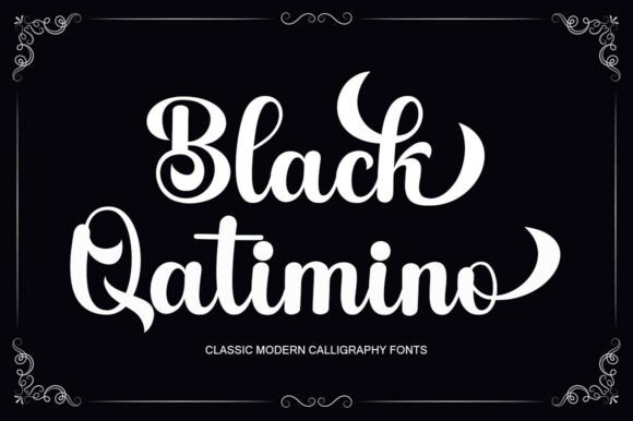 Black Qatimino: A Font That Speaks in Script