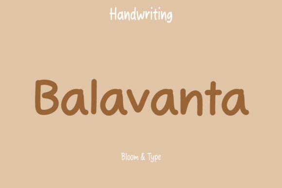Boost Your Brand with Balavanta Font