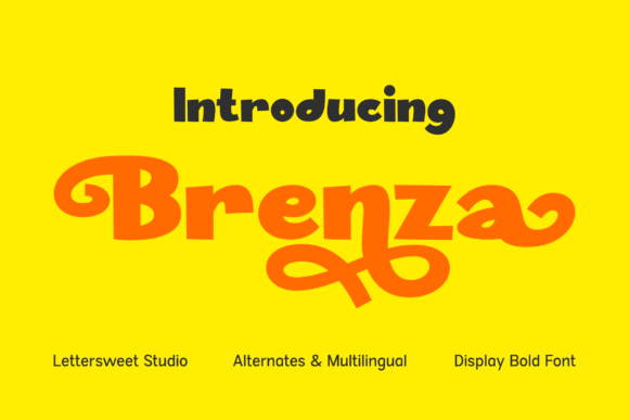 Brenza: A Playful Display Font for Bold Branding