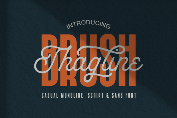 Brush Thagline: A Font for Impactful Digital Design