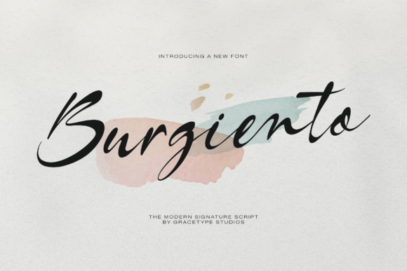 Burgiento: A Font That Feels Like Handwritten Magic