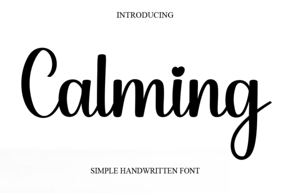 Calming: A Versatile Handwritten Font for Branding