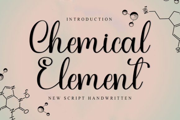 Chemical Element: A Festive Script Font for Holiday Marketing