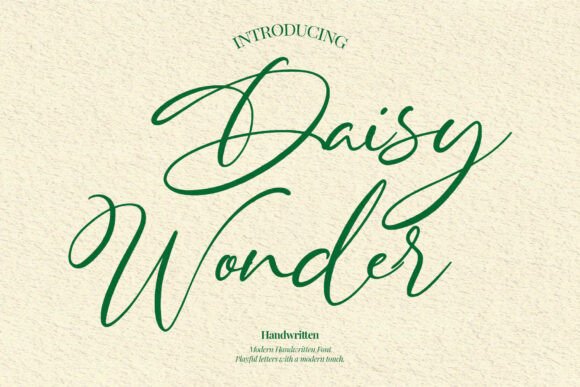 Daisy Wonder: A Playful Script for Branding