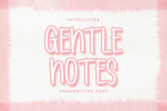 Gentle Notes: A Font for Calm and Craft