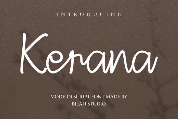 Kerana Script Font for Campaign Design