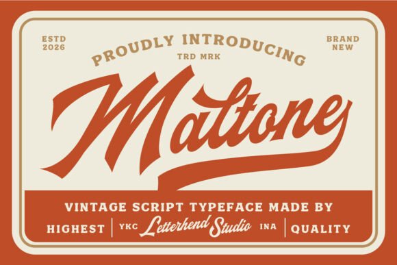 Maltone: A Font That Feels Like Handmade Magic
