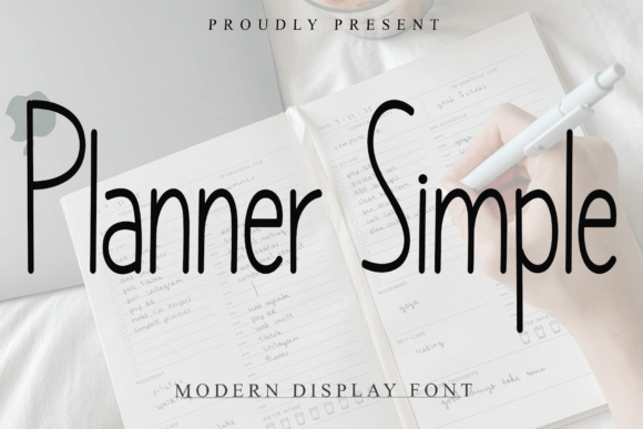 Planner Simple: A Font That Elevates Your Brand