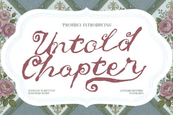 Untold Chapter: A Script Font with Heart